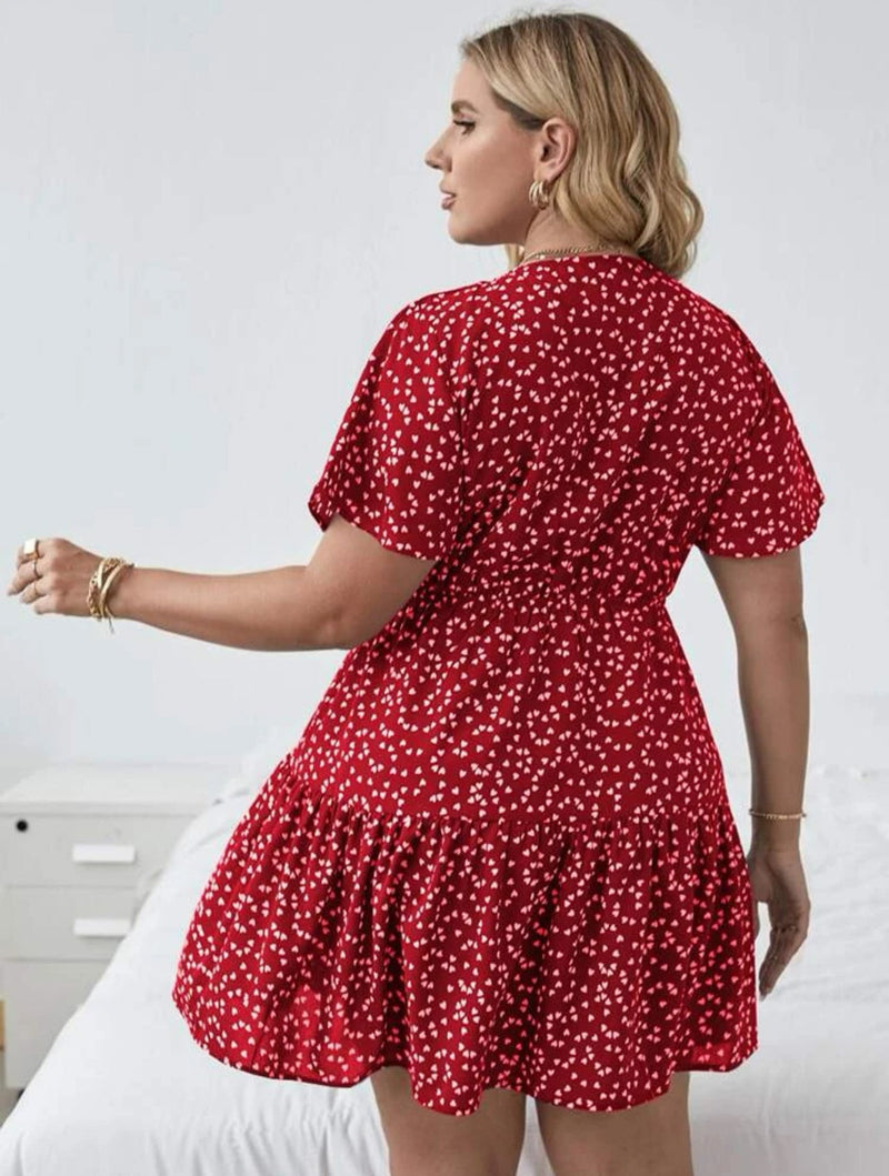 Vestido com decote transpassado