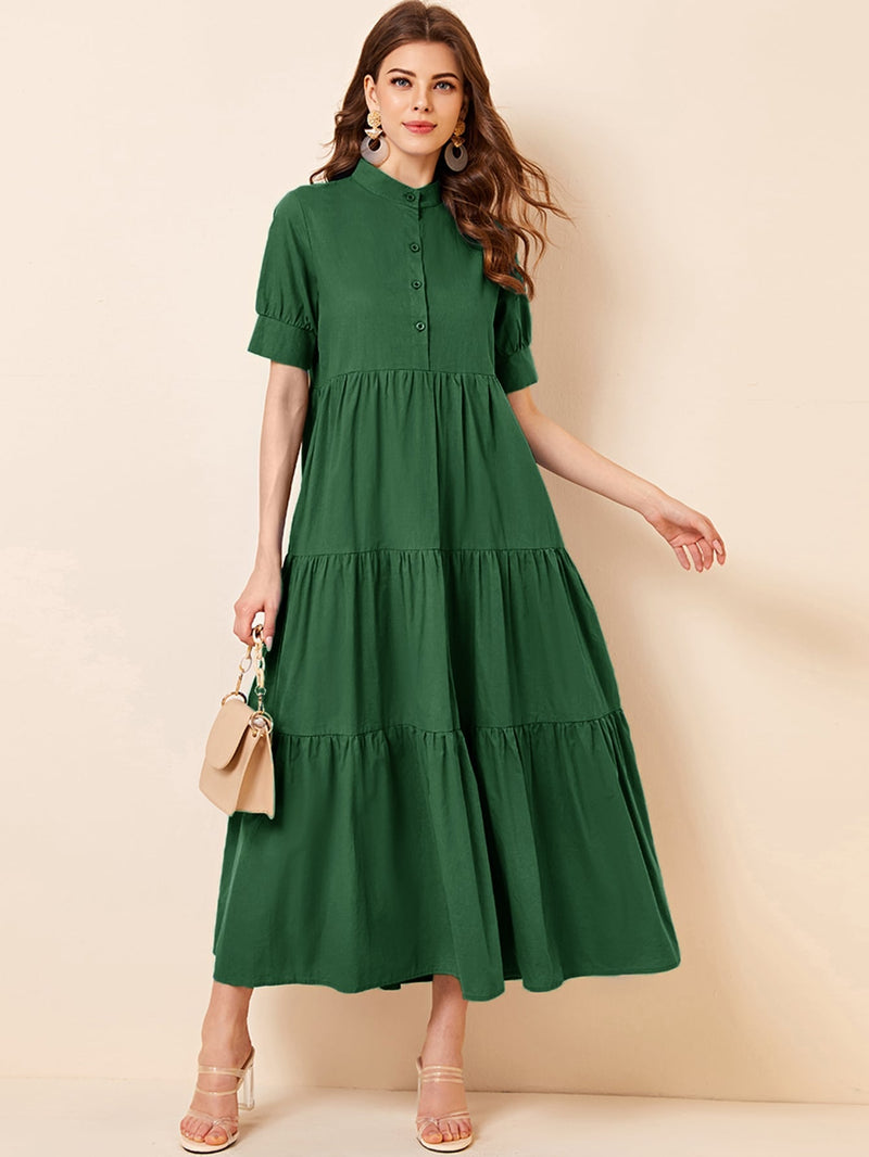 Vestido com babados