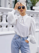 Camisa punho bufante