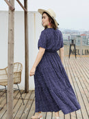 Vestido fluido estampado