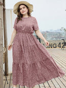 Vestido fluido estampado