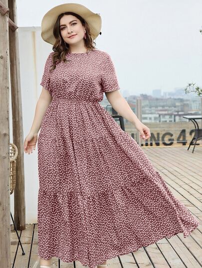 Vestido fluido estampado