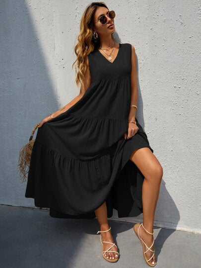Vestido com babado