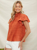 Blusa manga borboleta