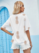 Blusa estampa abacaxi