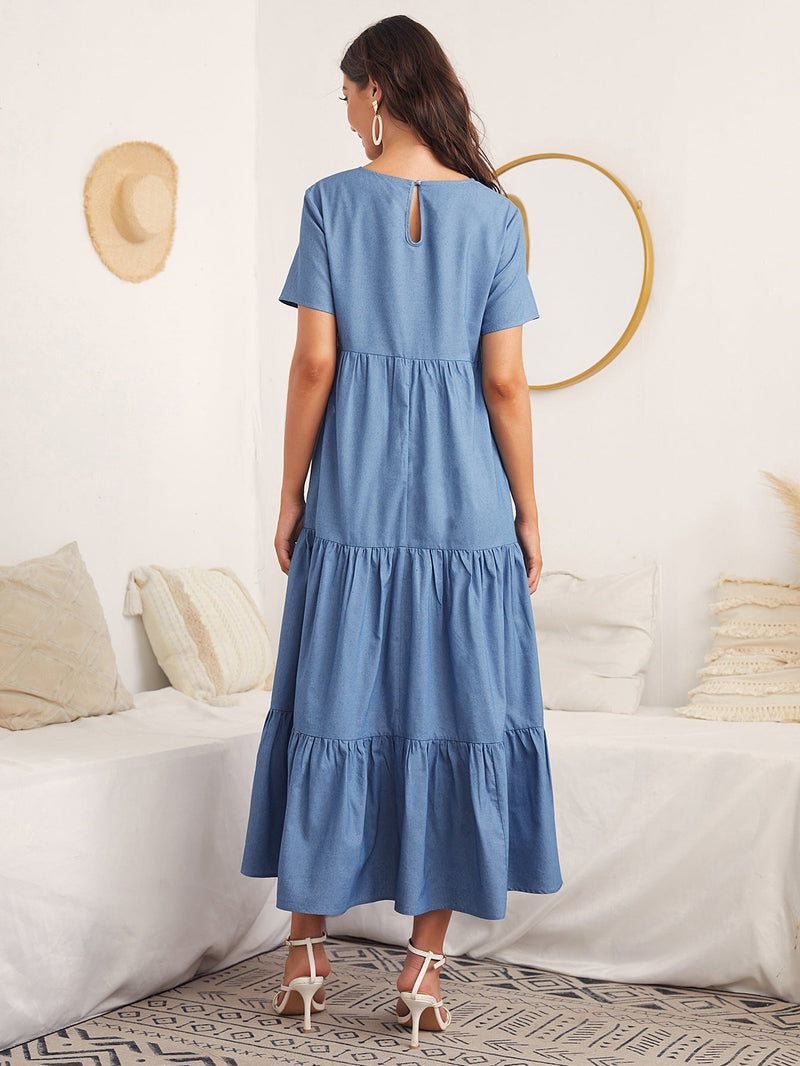 Vestido com babado