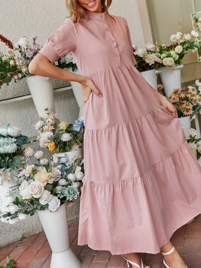 Vestido com babados