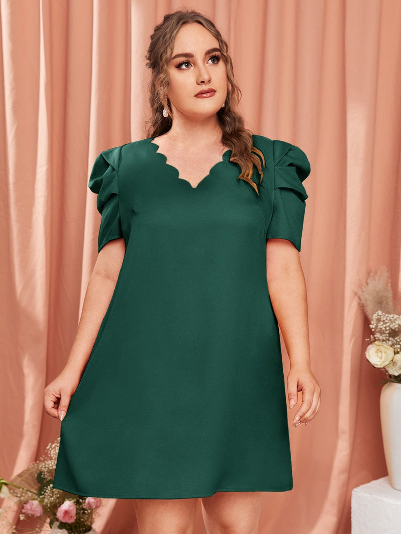 Vestido manga bufante