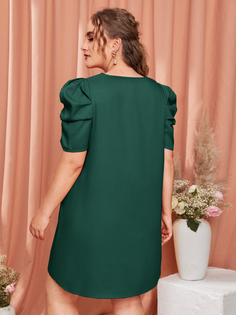 Vestido manga bufante
