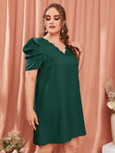 Vestido manga bufante