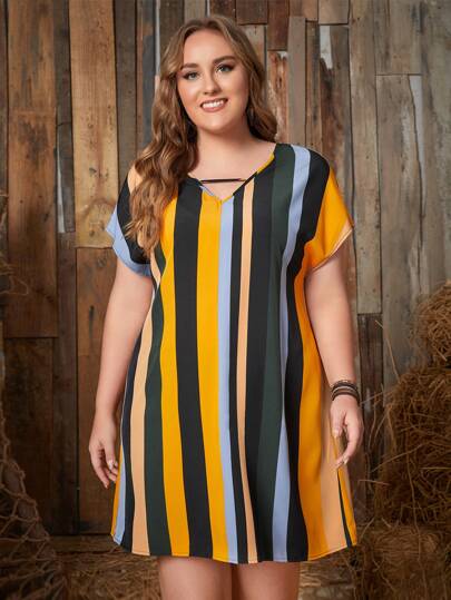 Vestido listrado