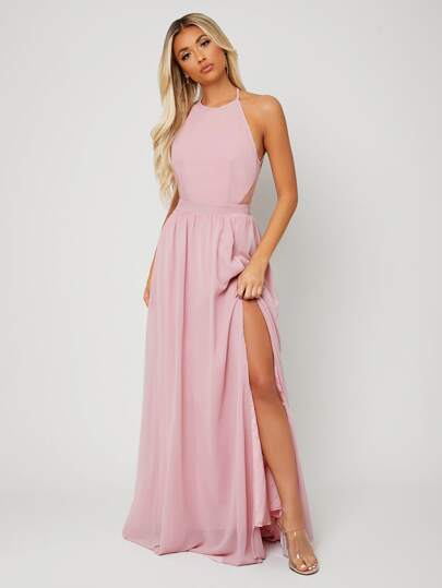 Vestido fenda - linha festa