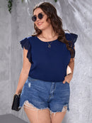 Blusa manga borboleta