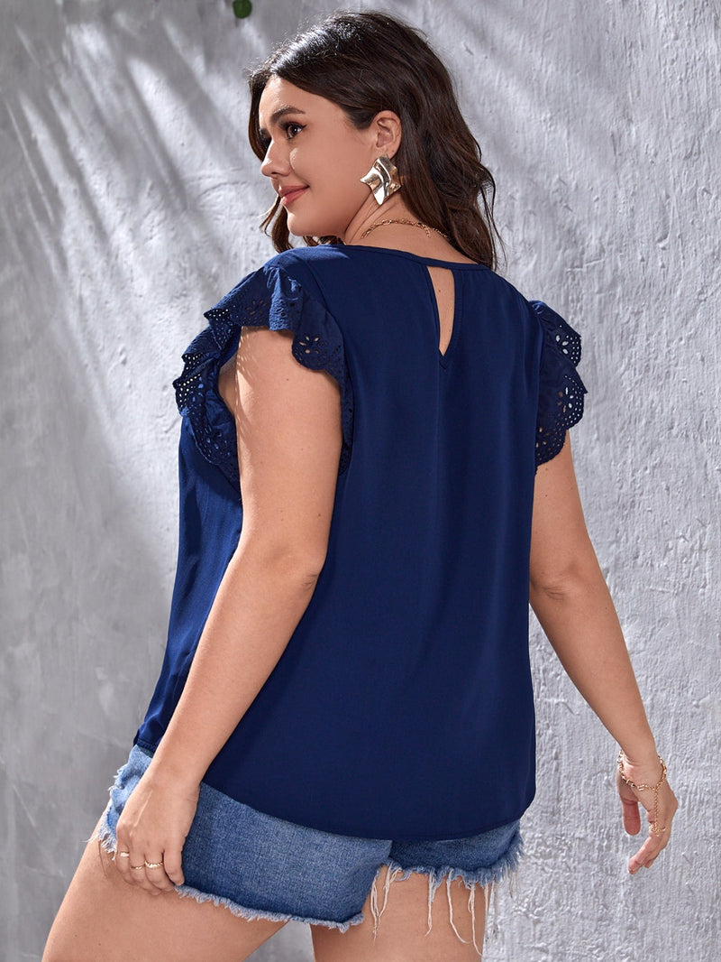 Blusa manga borboleta