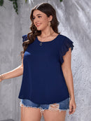 Blusa manga borboleta