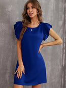 Vestido manga borboleta