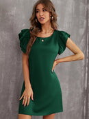 Vestido manga borboleta