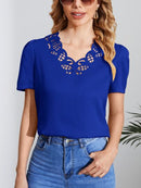 Blusa decote vazado