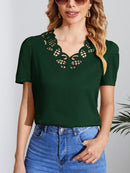 Blusa decote vazado