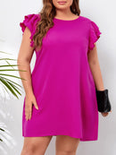 Vestido manga borboleta