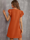 Vestido manga borboleta