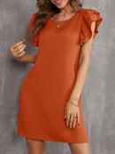 Vestido manga borboleta