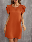 Vestido manga borboleta