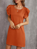 Vestido manga borboleta