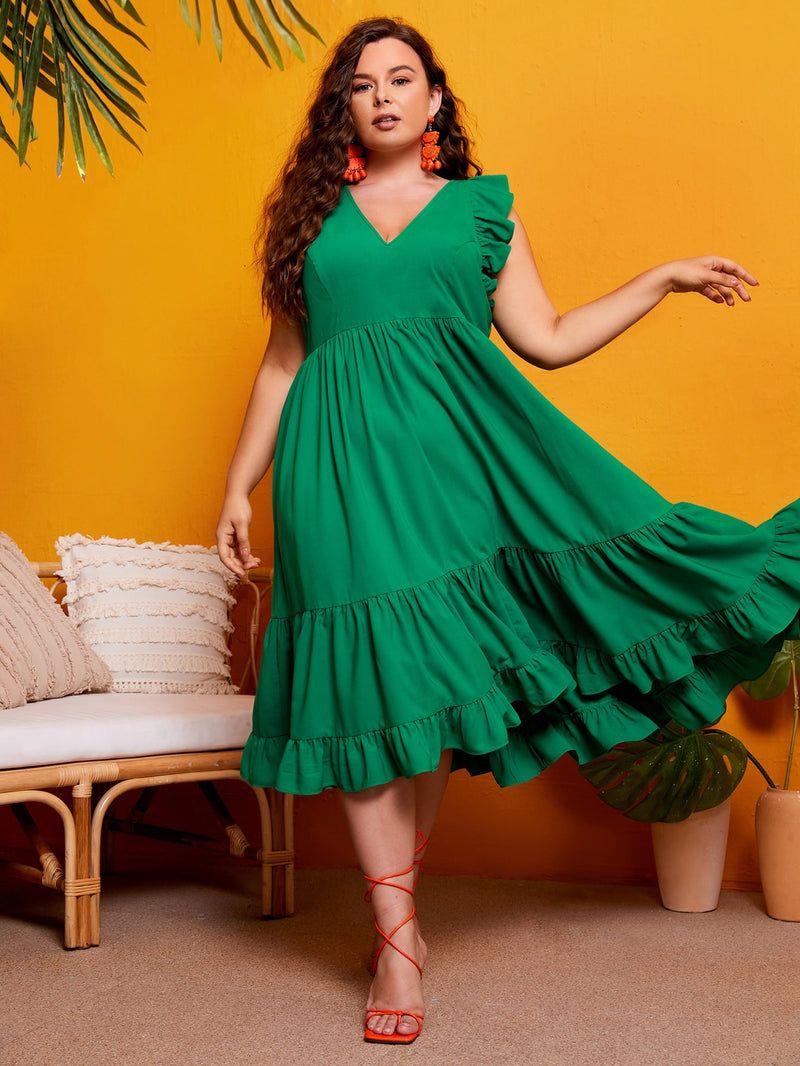 Vestido babado