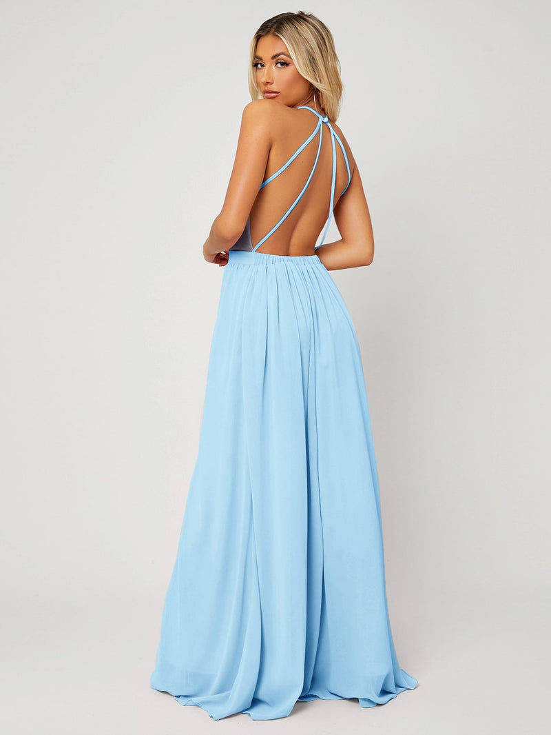 Vestido fenda - linha festa
