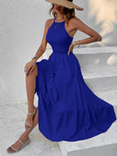 Vestido barra assimétrica