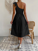 Vestido ombro único