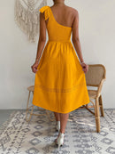 Vestido ombro único