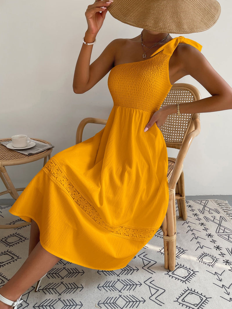 Vestido ombro único