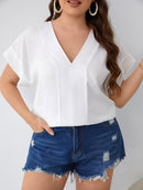 Blusa com decote em V