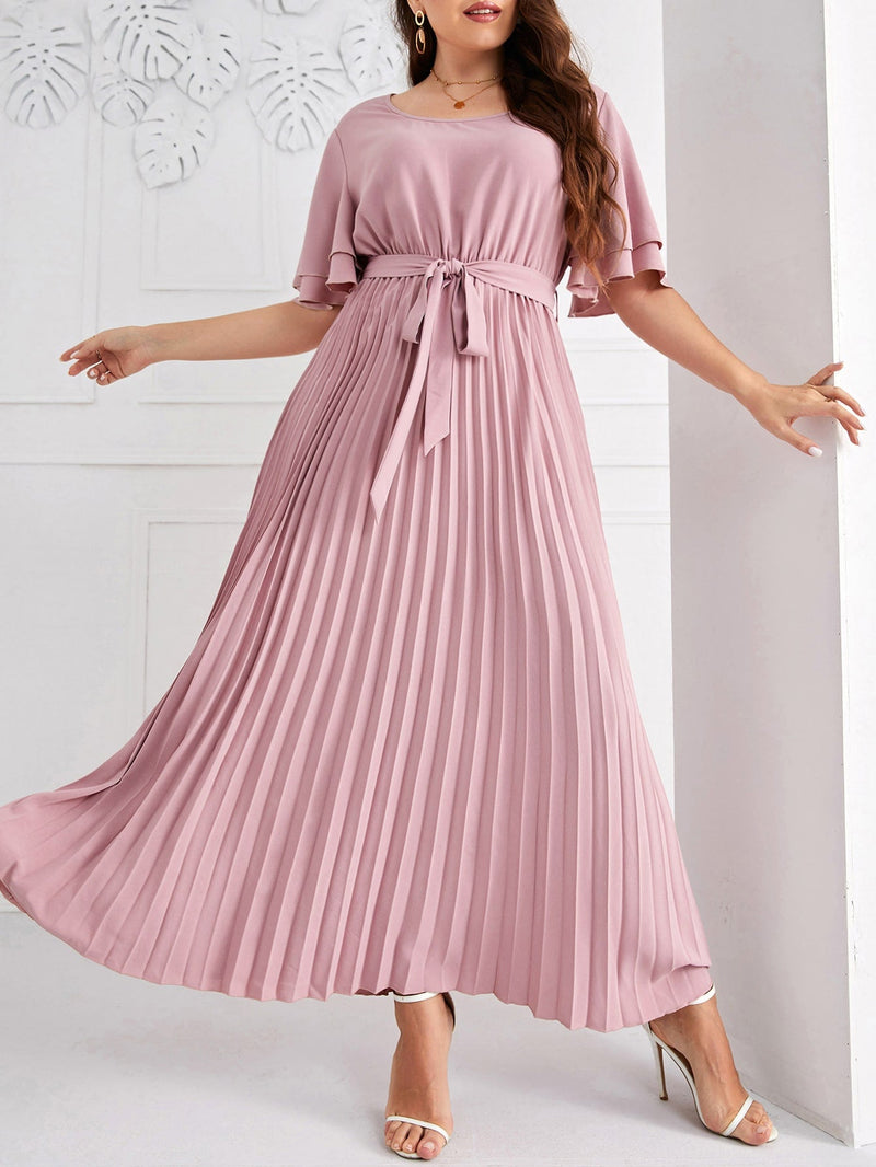 Vestido com plissado