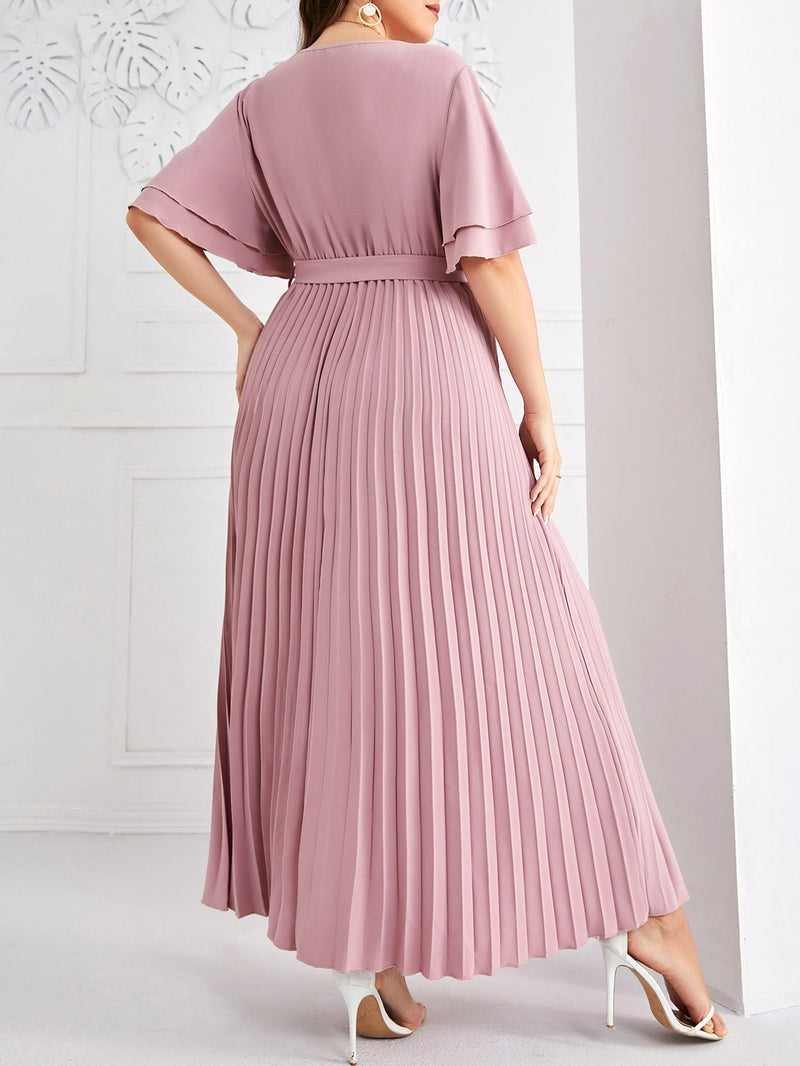 Vestido com plissado