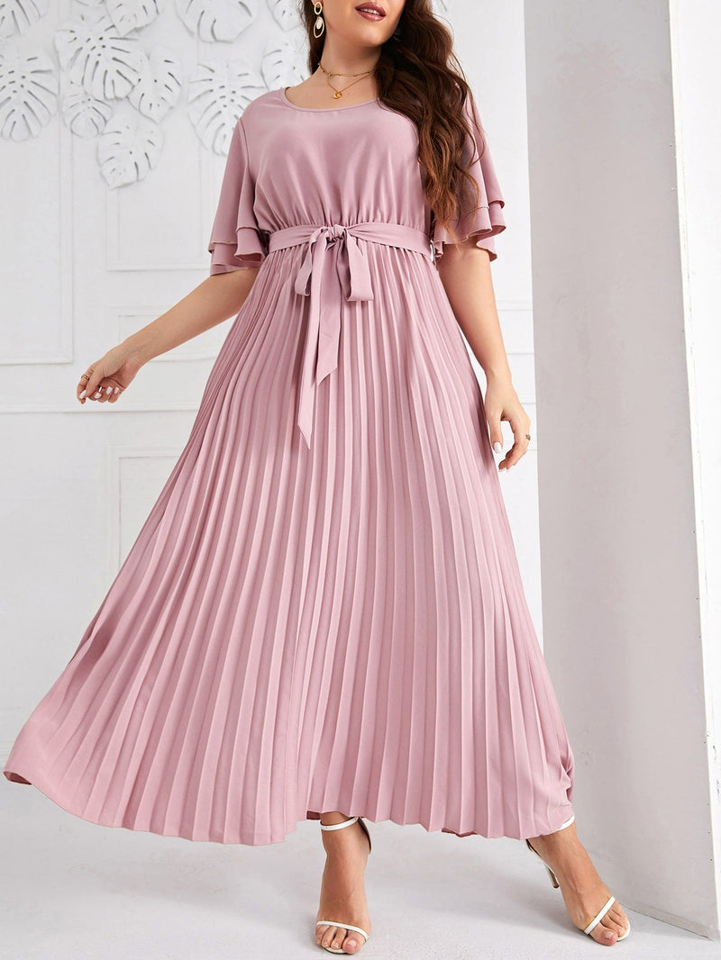 Vestido com plissado
