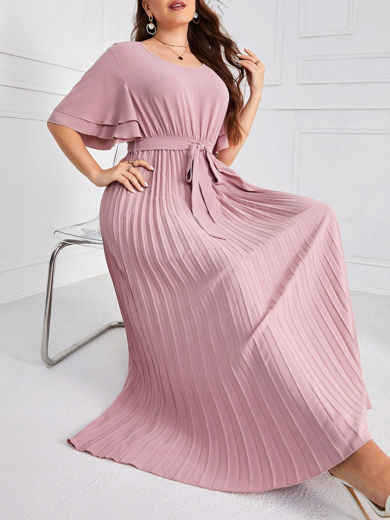 Vestido com plissado