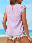 Blusa com manga de renda