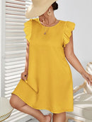 Vestido manga borboleta