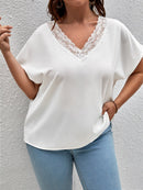 Blusa com detalhes em renda