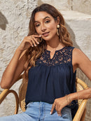 Blusa decote com renda