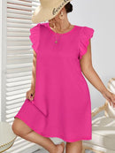 Vestido manga borboleta