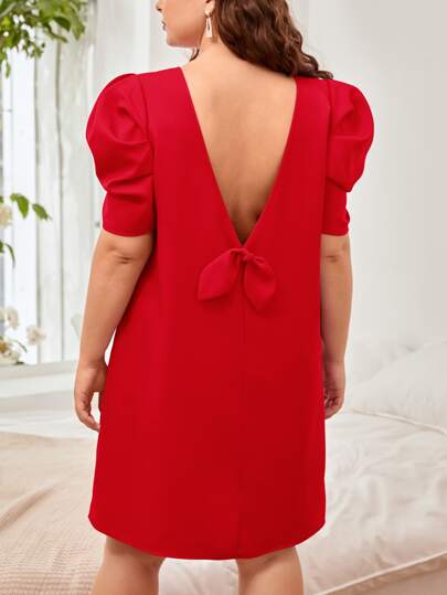 Vestido Manga Bufante