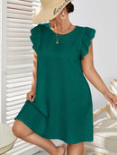 Vestido manga borboleta