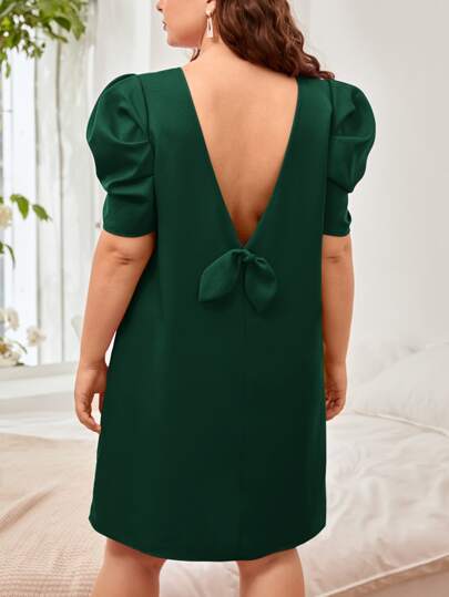Vestido Manga Bufante