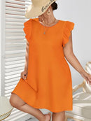 Vestido manga borboleta