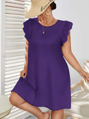 Vestido manga borboleta