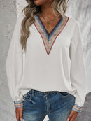 Blusas Bordado Aparar Gola V